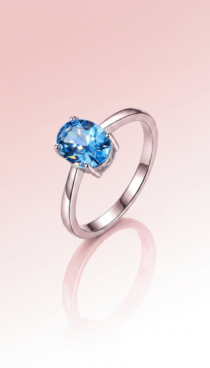 Sky Blue Topaz Ring