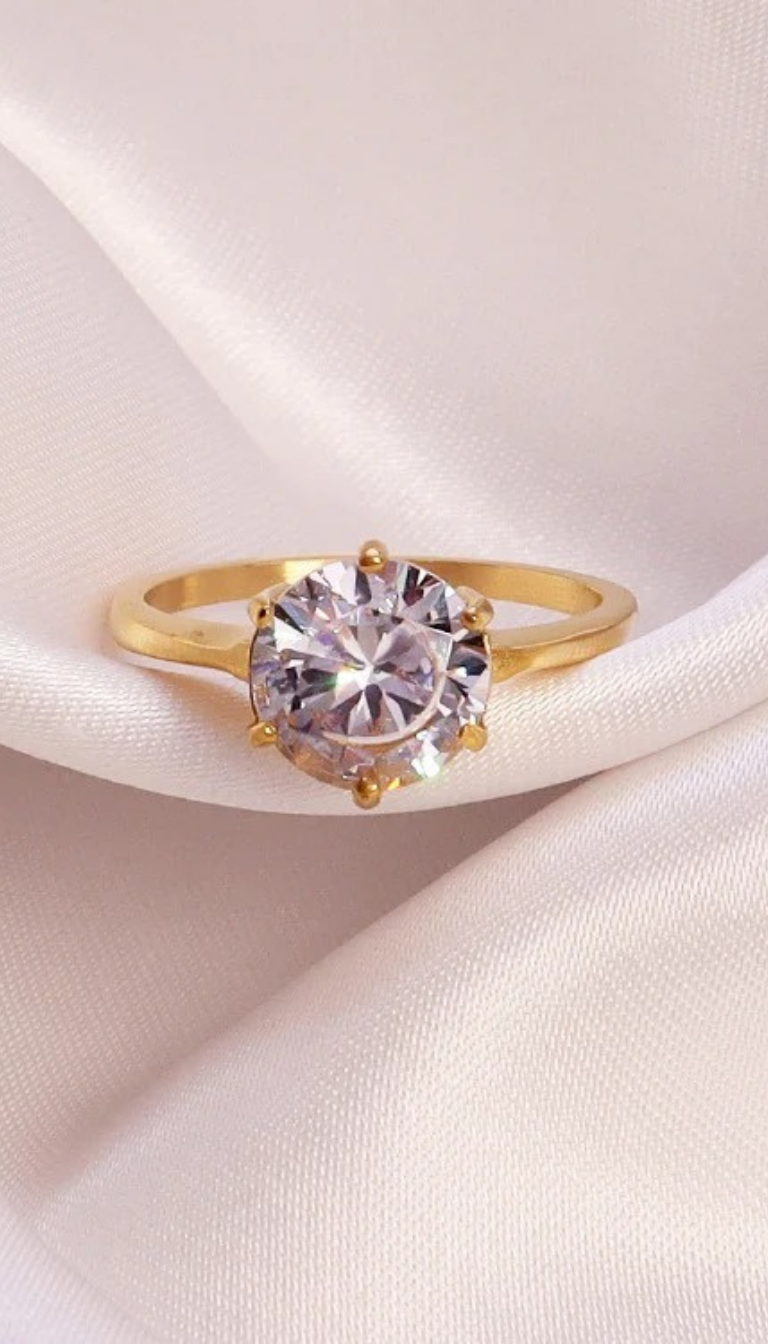 18K Gold Plated Stainless Steel Ring