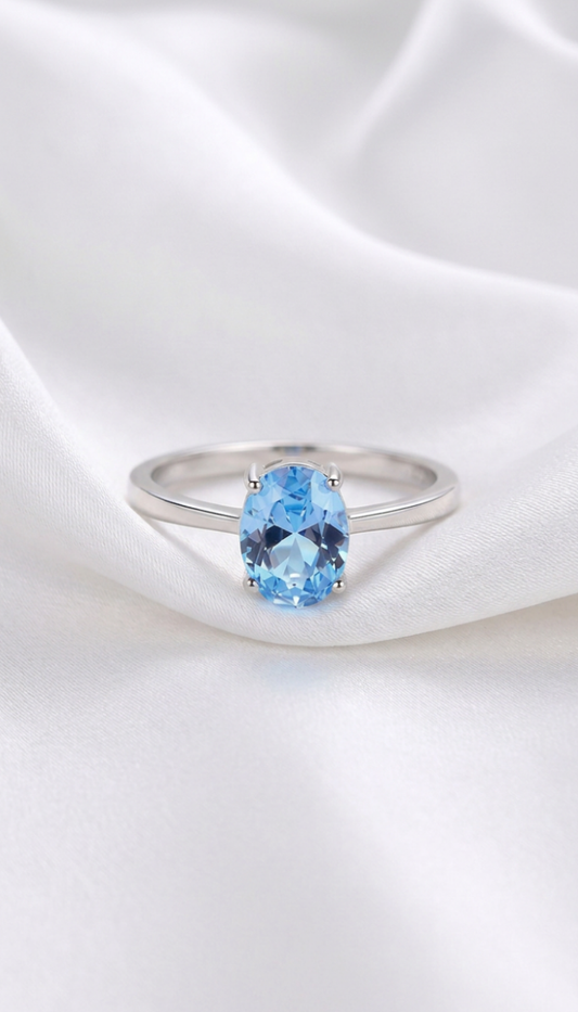 Sky Blue Topaz Ring